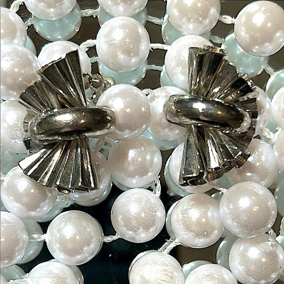 Silver Screw Back Earrings Half Fan Layered Design Stunning - Picture 5 of 10